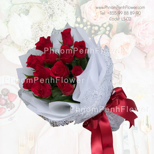 Elegant bouquet 12 Red rose