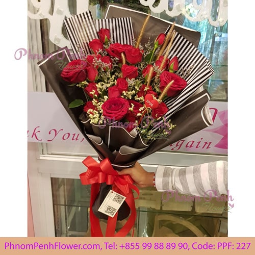 24 Red Roses Bouquet – PPF-227