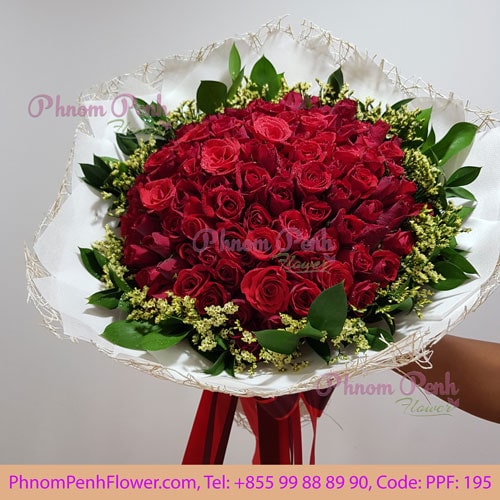 99 red rose bouquet – PPF-195