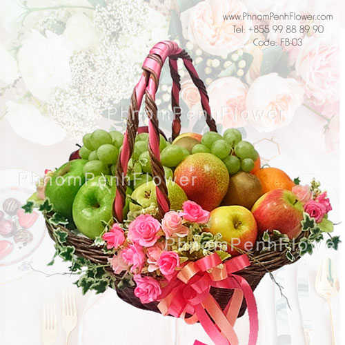 Healthy Gourmet basket arrangement – FB-03
