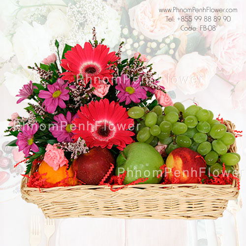 Flowers & Fruit basket – FB-08