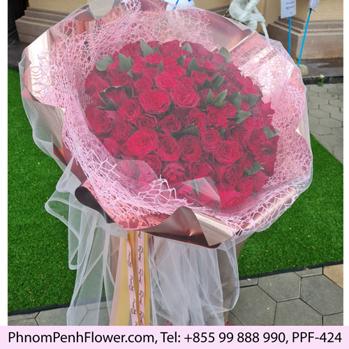 Premium 99 red rose bouquet