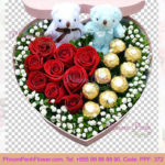 PPF-372 Sweet Couple flower box