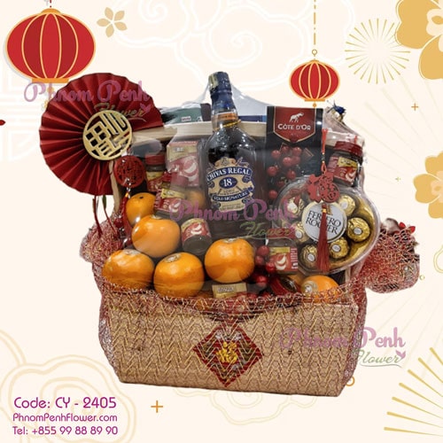 Fruitful hamper gift basket