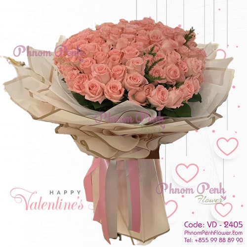 Aphrodiate Pink Rose Bouquet