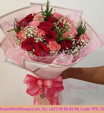 24 assort Roses bouquet