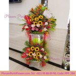 2 Ties Grand Opening Flower Stand- PPF-284