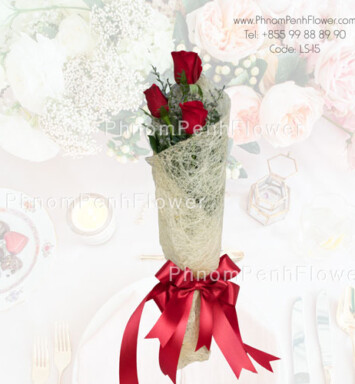 3 Red Rose Bouquet