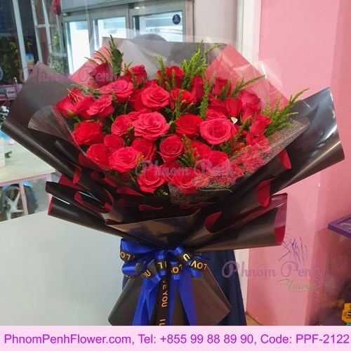 36 Red Rose Bouquet with Love