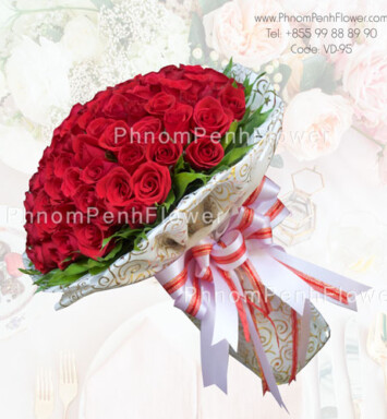 99 Red rose bouquet – VD-95