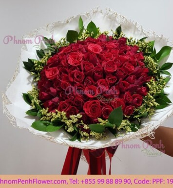 99 red roses bouquet – PPF-195