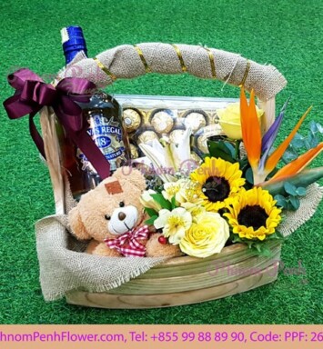 Celebration gifts with flower - PPF-264