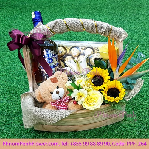 Celebration gifts with flower - PPF-264
