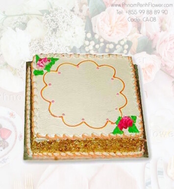 Nut & Cream Birthday Cake