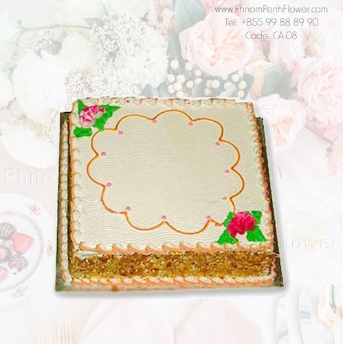 Nut & Cream Birthday Cake