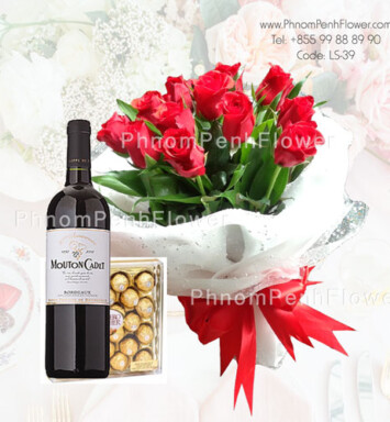 Christmas bouquet arrangement