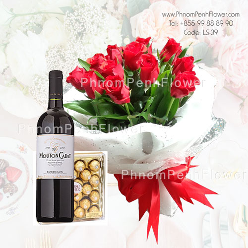 Christmas bouquet arrangement