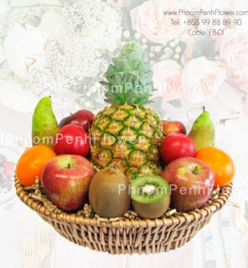 Classic fruit basket arrangement