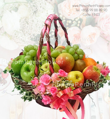 Healthy Gourmet basket arrangement – FB-03
