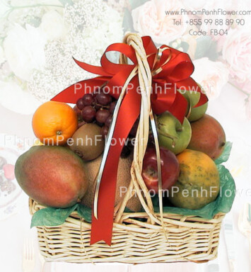 Fruit basket arrangement
