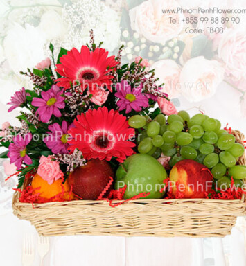 Flowers & Fruit basket – FB-08