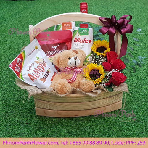 Flowers & Gifts basket - PPF-253