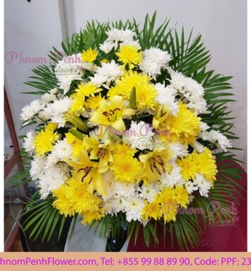 Funeral wreath flower Basket
