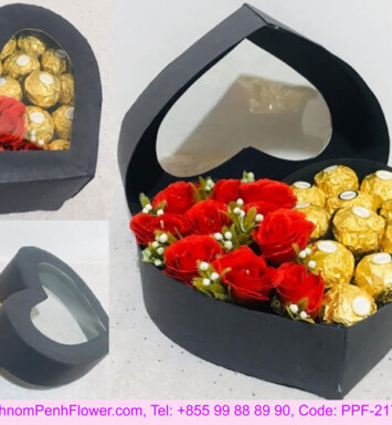 Gift heart shaped box
