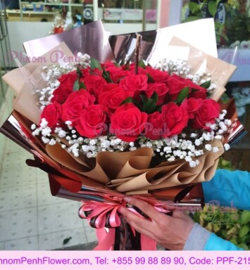 Grand Romance 24 Red Rose Bouquet