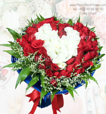 heart bouquet arrangement