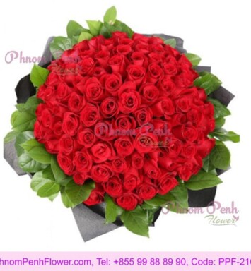 Lucky 99 Red rose bouquet