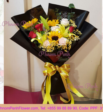 Seasonal Mixed cut flowers bouquet