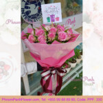 Pink Rose Hand bouquet