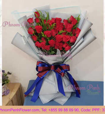 52 Red Roses Bouquet