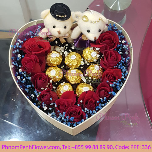 Sweet Couple flowers box