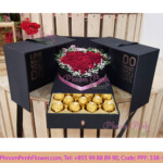 Open my heart box with chocolate