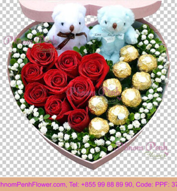 Sweet Couple flower box