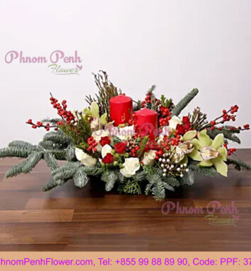 Splendid Christmas Flower Arrangement