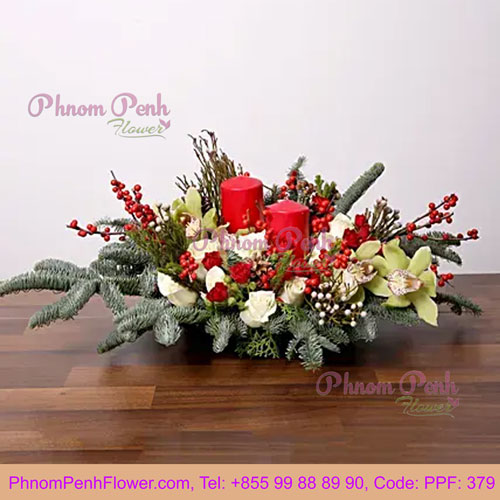 Splendid Christmas Flower Arrangement