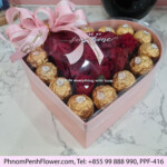 Gift heart shaped box