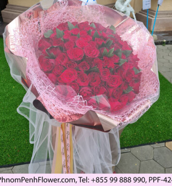 Premium 99 red rose bouquet
