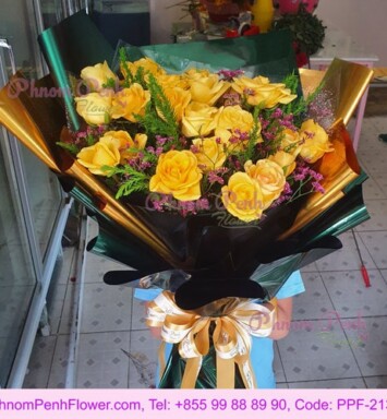 Passion for 24 yellow roses