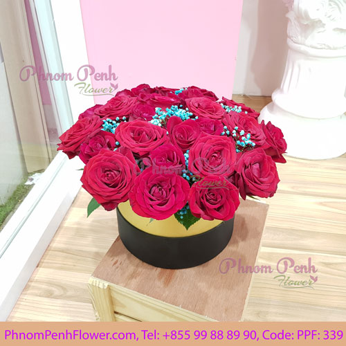 Red Rose flower box