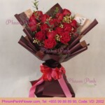 Bouquet of 18 red roses