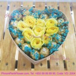 Preserve Yellow rose in box