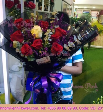 9 Premium roses bouquet