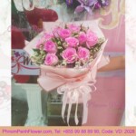 Bouquet of 12 Pink Rose