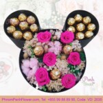 Preserve rose in Mickey box