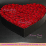 Heart Flowers Box