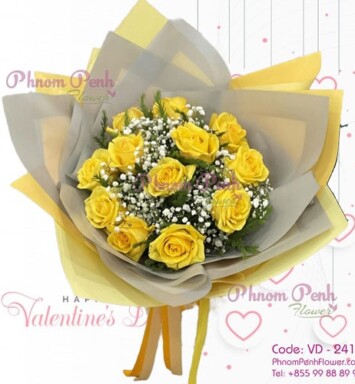 Fantastic Yellow rose bouquet